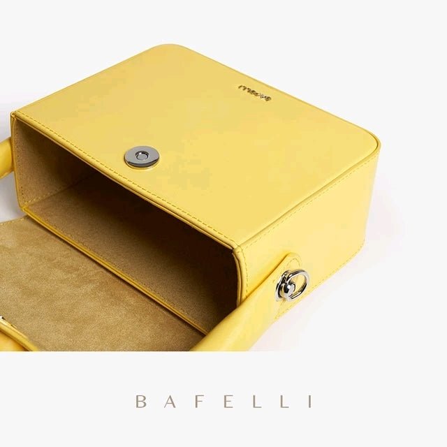 BAFELLI – Sac en cuir de vachette à fermoir tête de chat