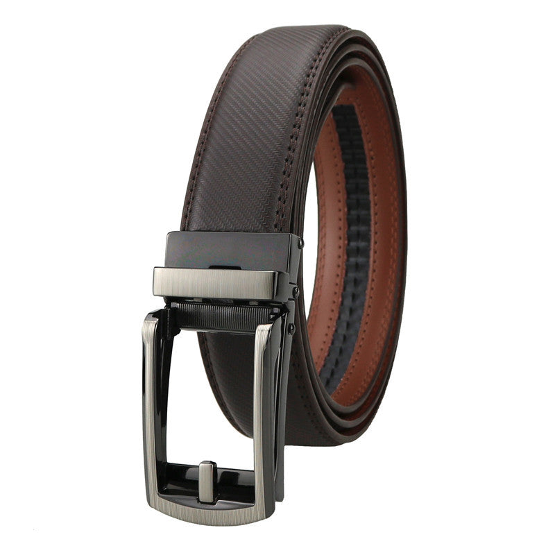 Ceinture homme en cuir à boucle automatique – 3,1 cm