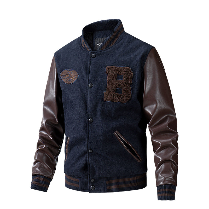 Veste homme épaisse à col rabattu – M à 3XL