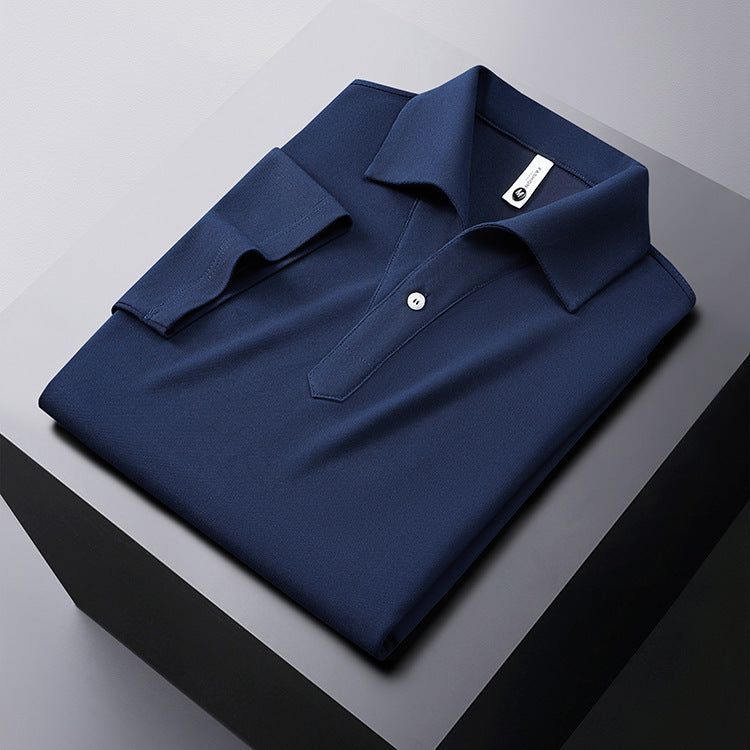 Polo homme uni à manches courtes – Mélange coton et élasthanne