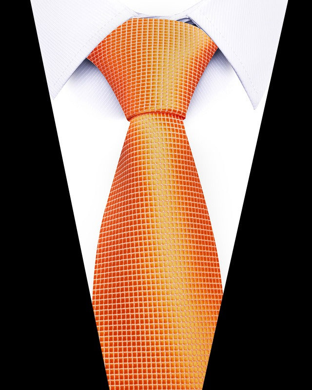 Cravate homme rayée en polyester – 8 cm