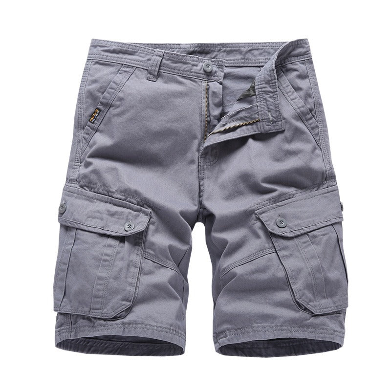 Bermuda cargo homme en coton à poches multiples