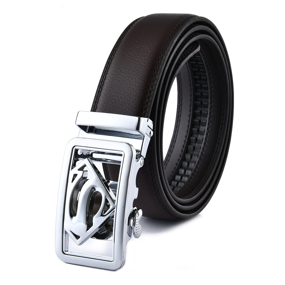 Ceinture homme en cuir à boucle automatique