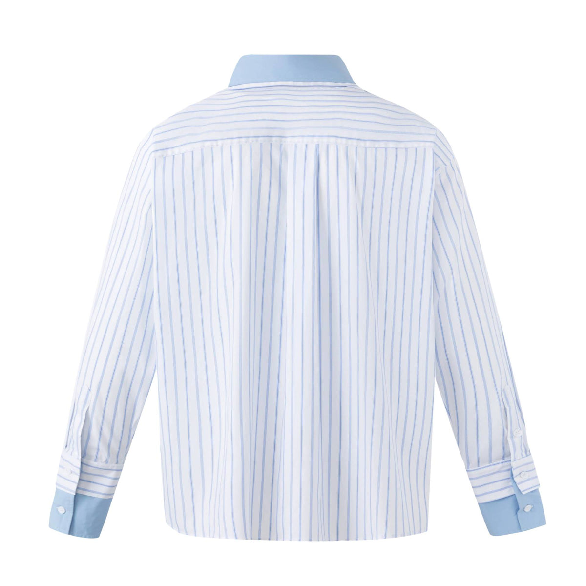 Chemise homme ample à rayures et col contrastant
