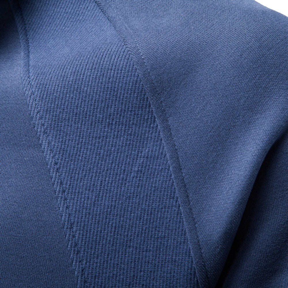 Sweat Homme Demi-Zip Col Montant – Manches Raglan