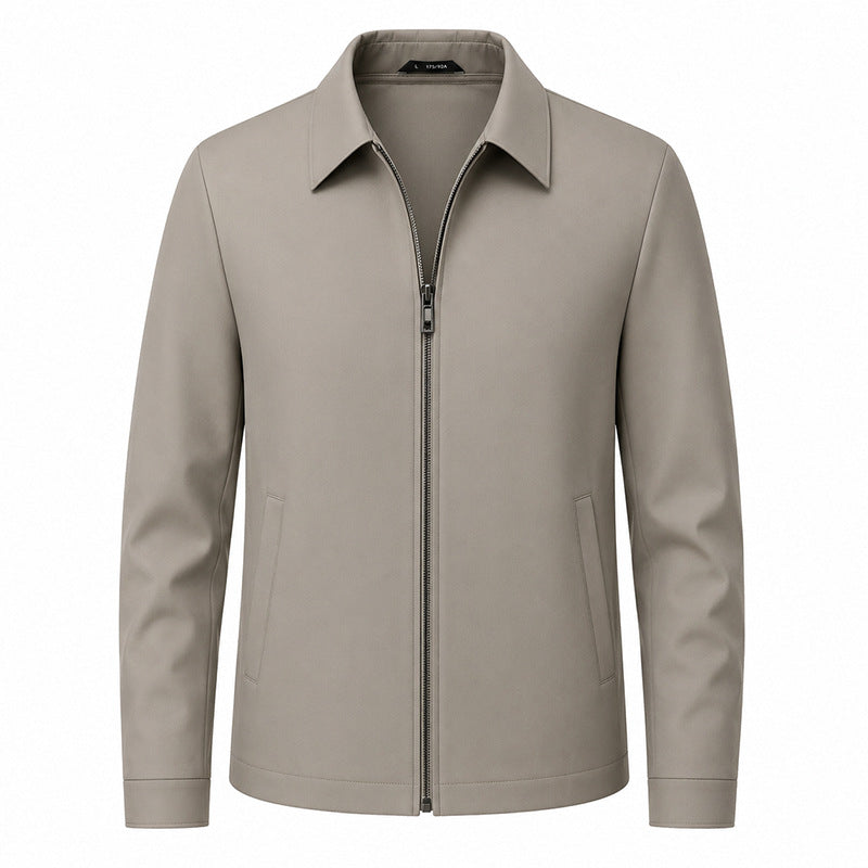 Veste homme zippée à col rabattu