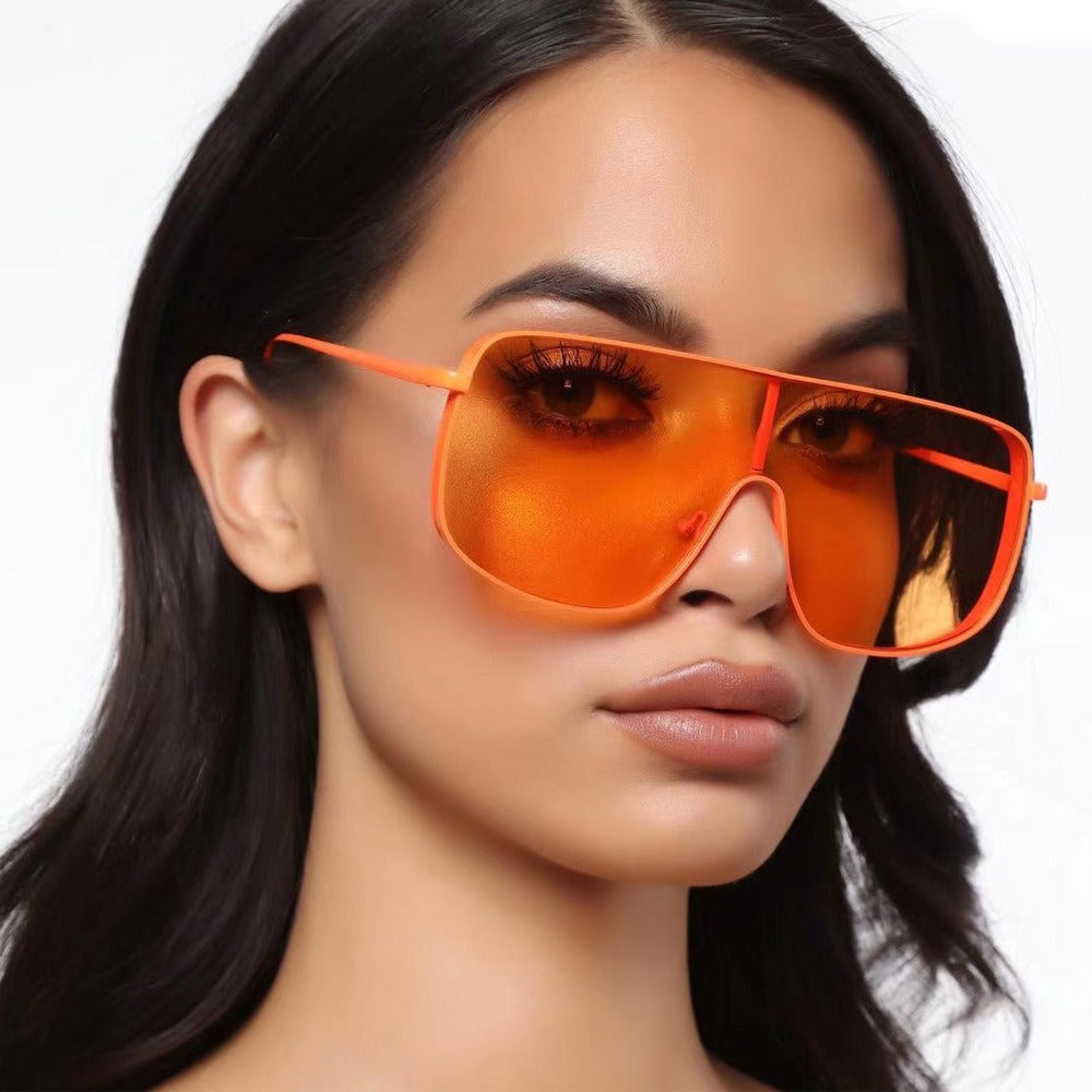 Trendige farbige Sonnenbrille – Metallrahmen, individueller & modischer Style