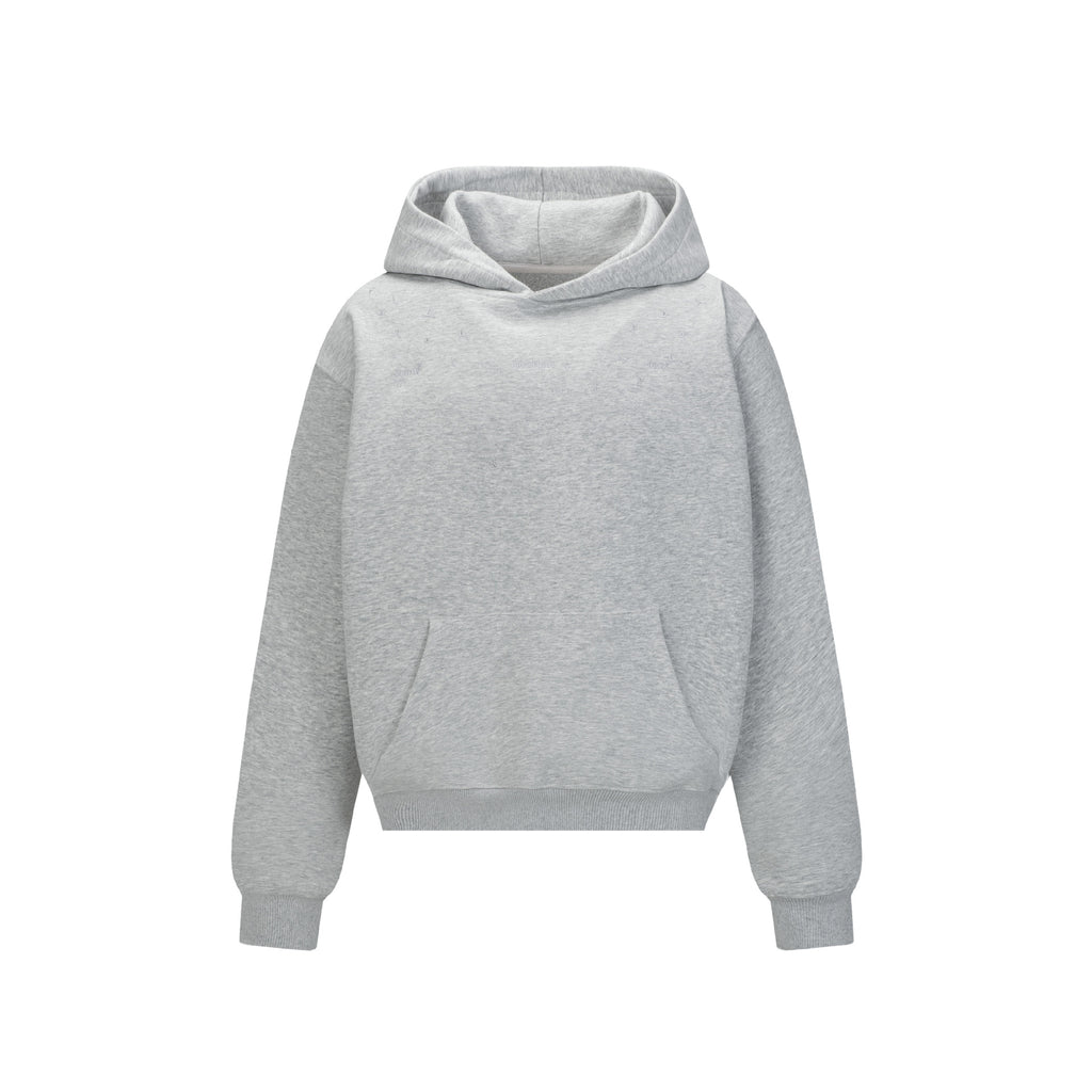 Sweat à capuche homme ample à broderies discrètes