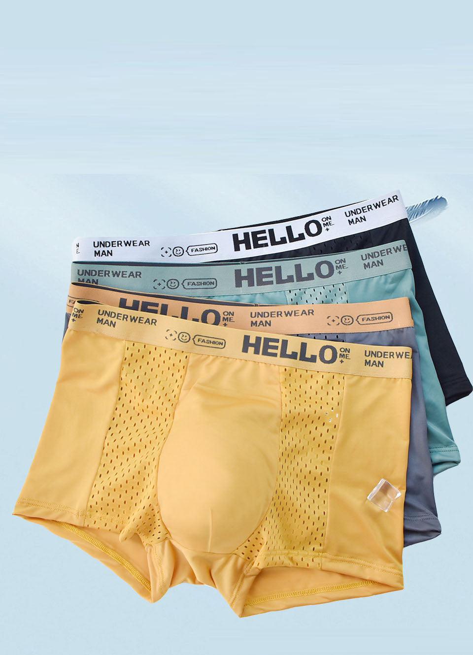 Boxers homme en maille ajourée – Lot de 3 ou 4