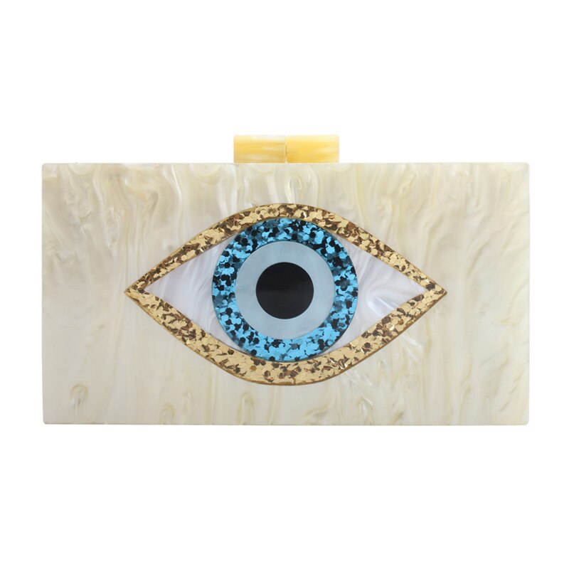 Sequin Eye Evening Bag – Women's Luxury Acrylic Clutch