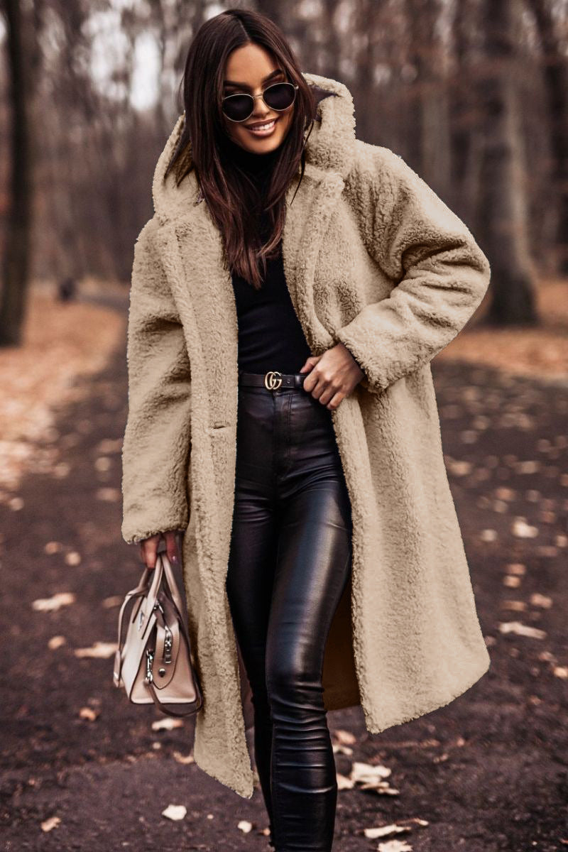 Manteau long femme à capuche – Coupe ample