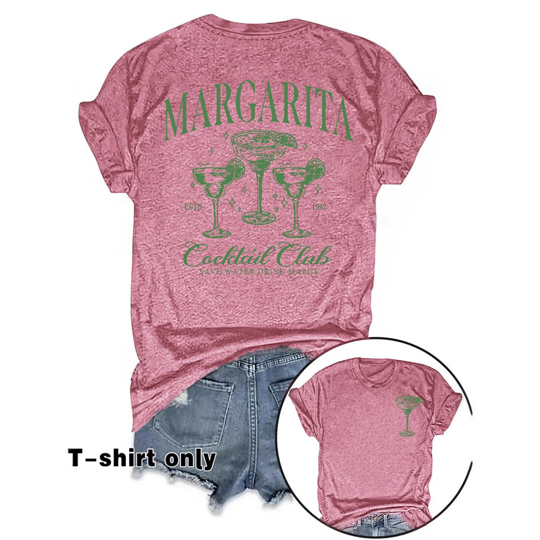 T-shirt femme Margarita Cocktail Club à manches courtes