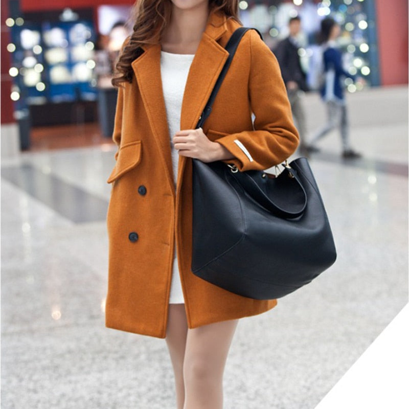 Damen-Handtasche mit großem Fassungsvermögen – Umhängetasche im koreanischen Stil
