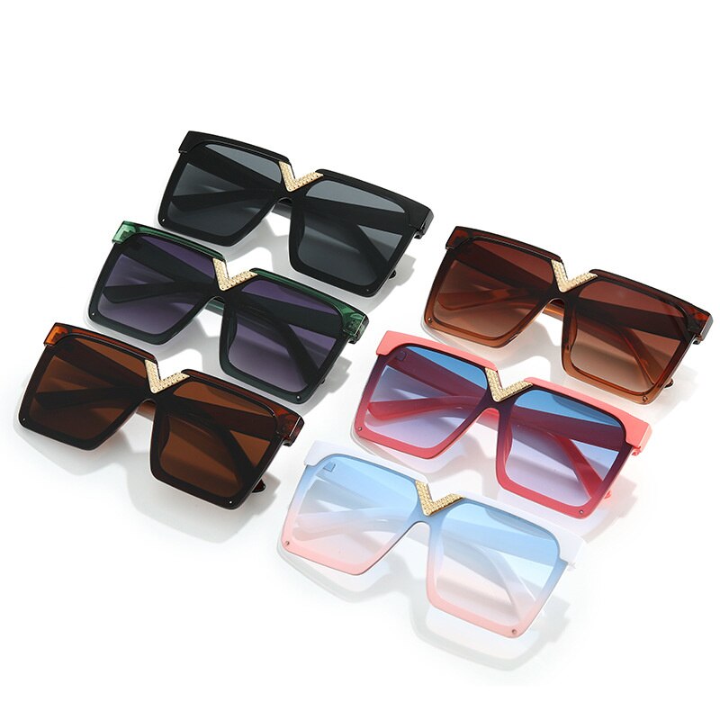 Quadratische Oversized-Einscheiben-Sonnenbrille – UV400-Schutz für Damen & Herren