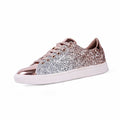 Baskets Plates Paillettes Bling Femme – Lacets, Tige PU, Style Casual Printemps