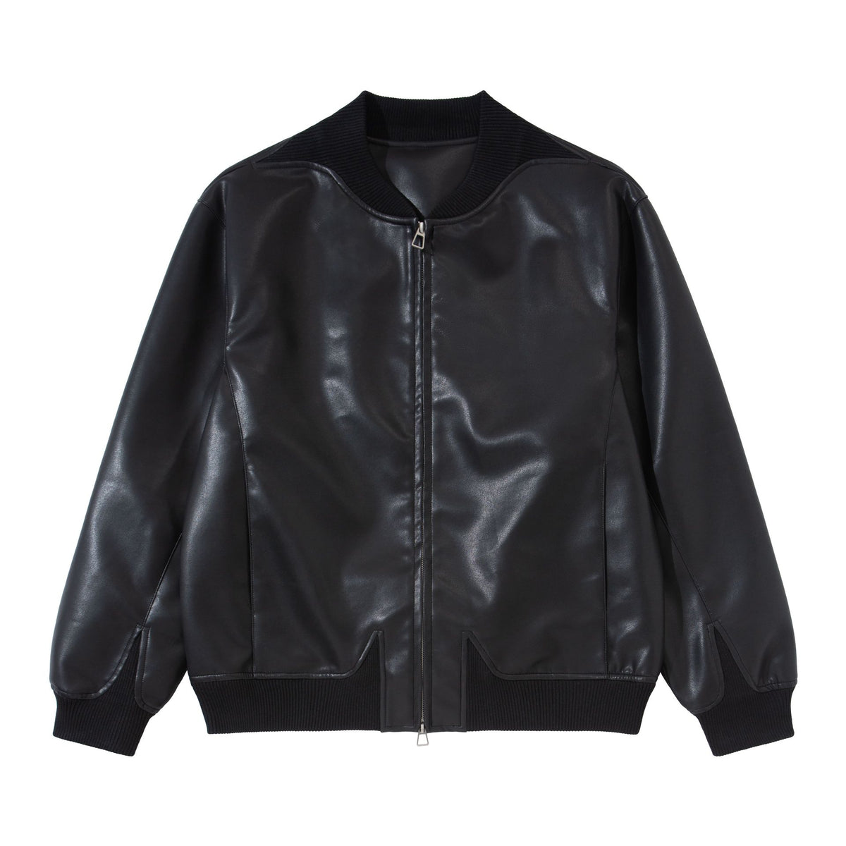 Blouson aviateur homme en simili cuir – Coupe ample