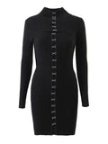 Ensemble femme deux pièces avec robe courte et haut en maille