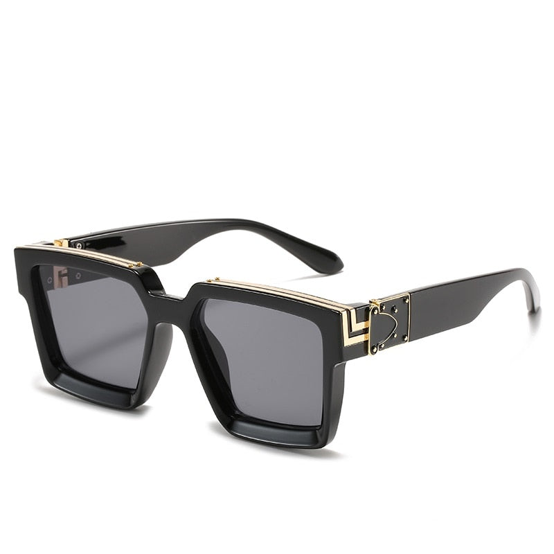 CRIXALIS Steampunk-Sonnenbrille – Quadratischer Vintage-Stil, 21 Farben, Unisex