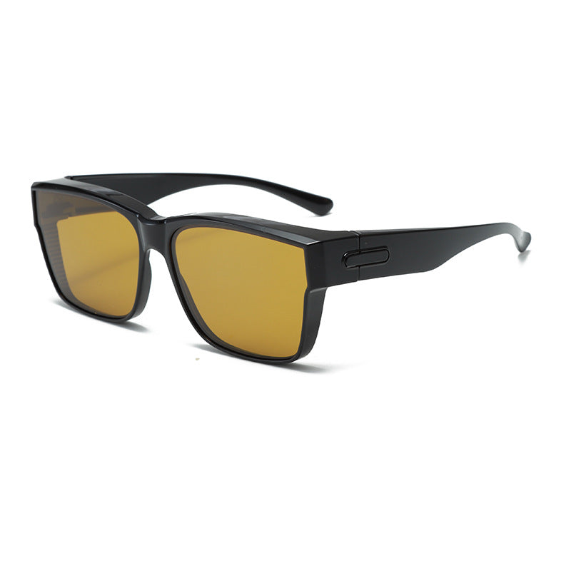 Lunettes de Conduite & Outdoor 2-en-1 – Verres TAC Gris UV400, Monture TR90