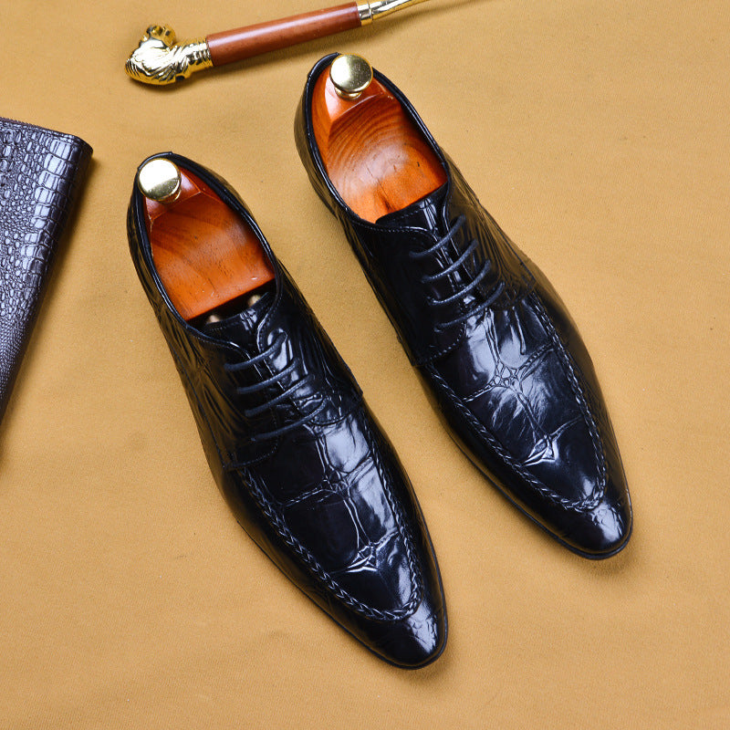 Chaussures Habillées Homme – Cuir Vache, Bout Pointu, Soirée & Danse