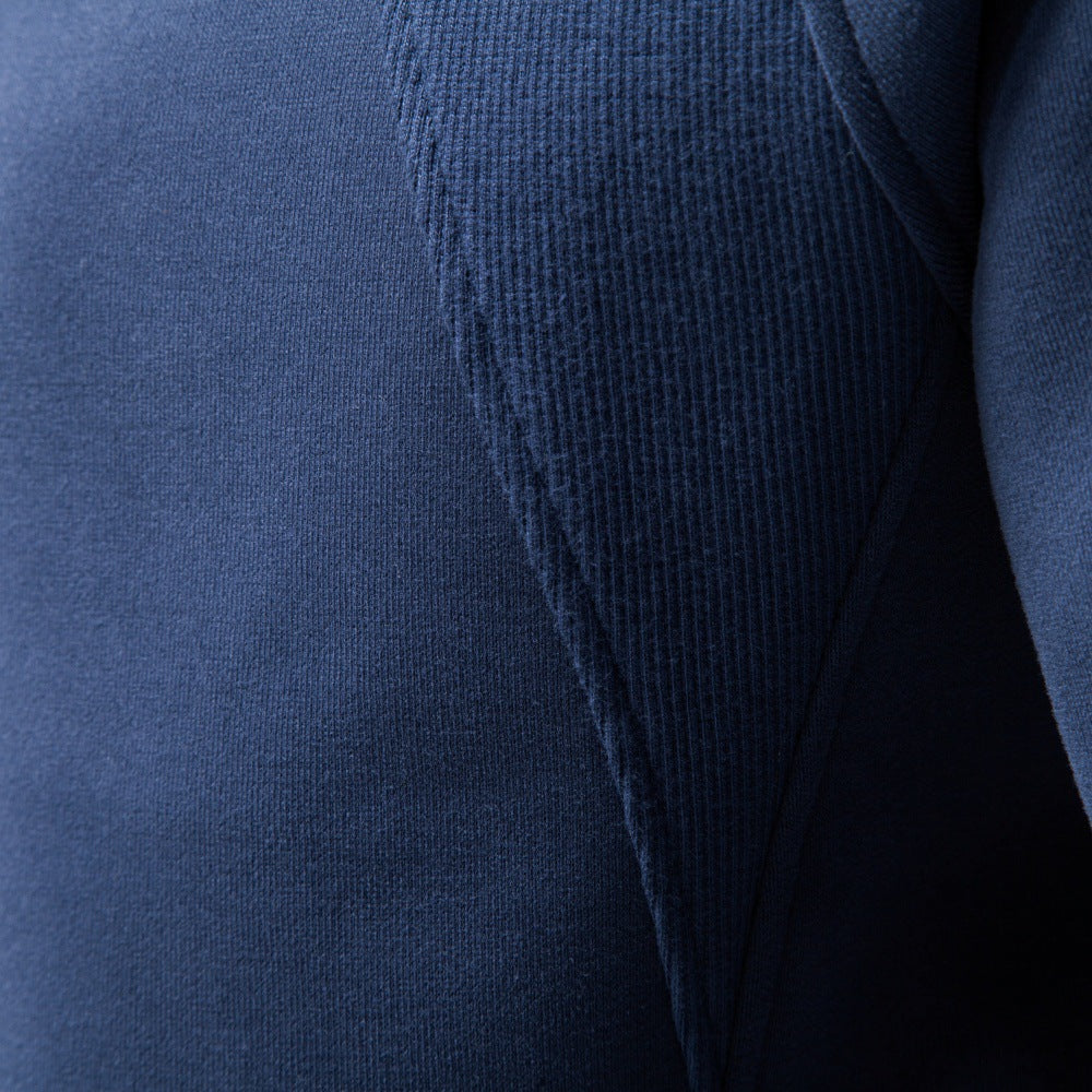 Sweat Homme Demi-Zip Col Montant – Manches Raglan