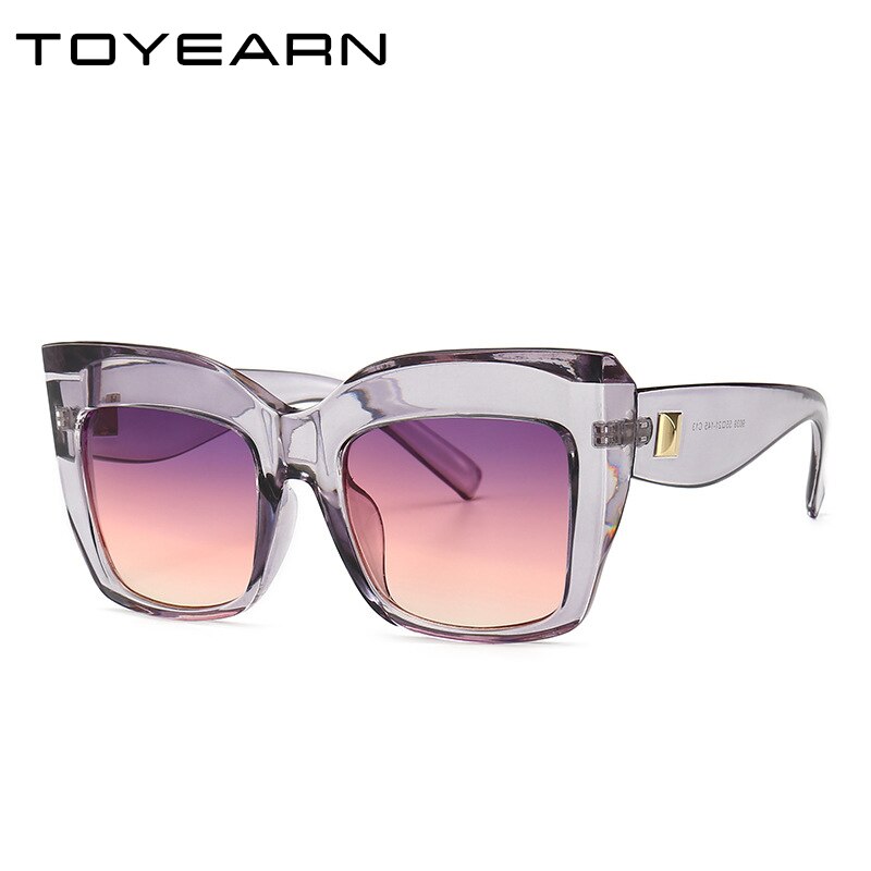 Oversize-Sonnenbrille mit Katzenaugen für Damen – Vintage-Stil, UV400-Schutz