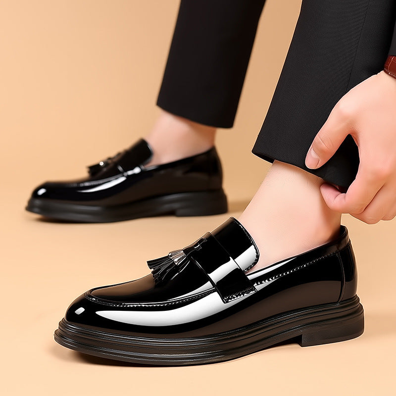 Chaussures de ville homme noires en simili cuir, du 38 au 48