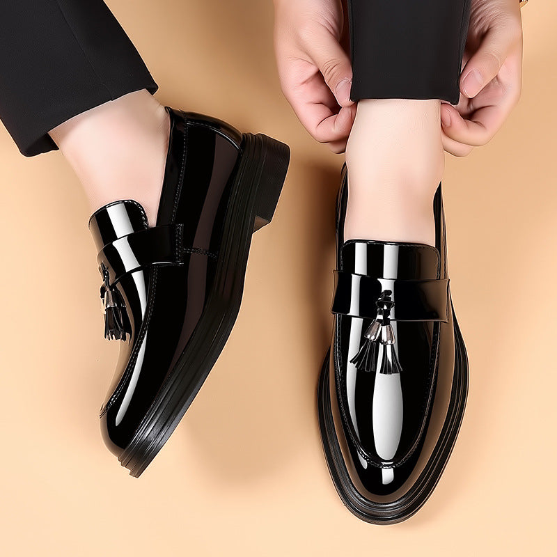 Chaussures de ville homme noires en simili cuir, du 38 au 48