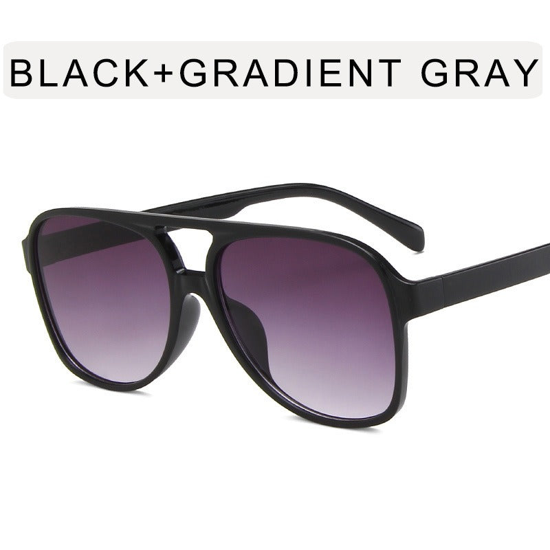 Ocean Sonnenbrille mit großem Rahmen – Trendiger Frosch-Stil, PC-Fassung