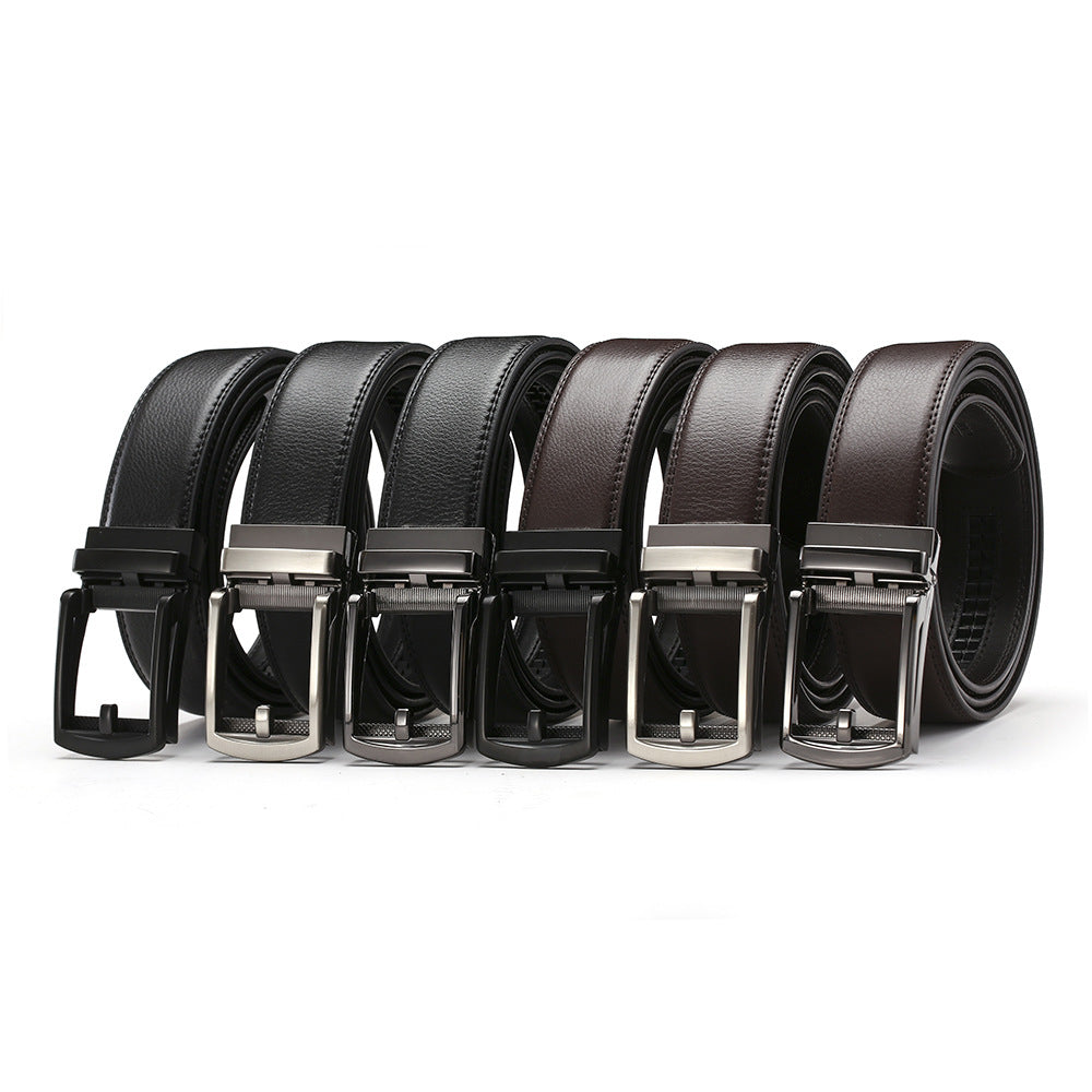 Ceinture Homme Cuir Véritable – Boucle Automatique, Multiples Couleurs & Tailles