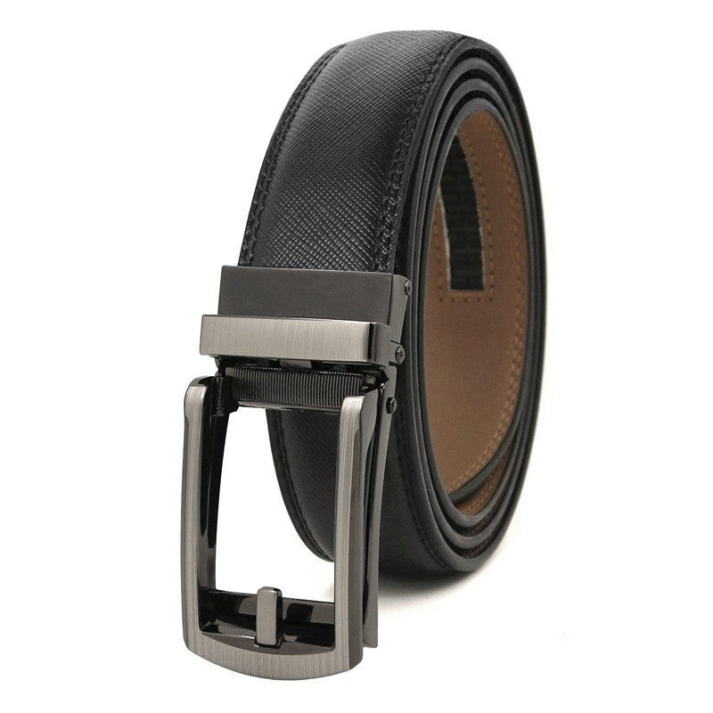 Ceinture homme en cuir à boucle automatique – 3,1 cm