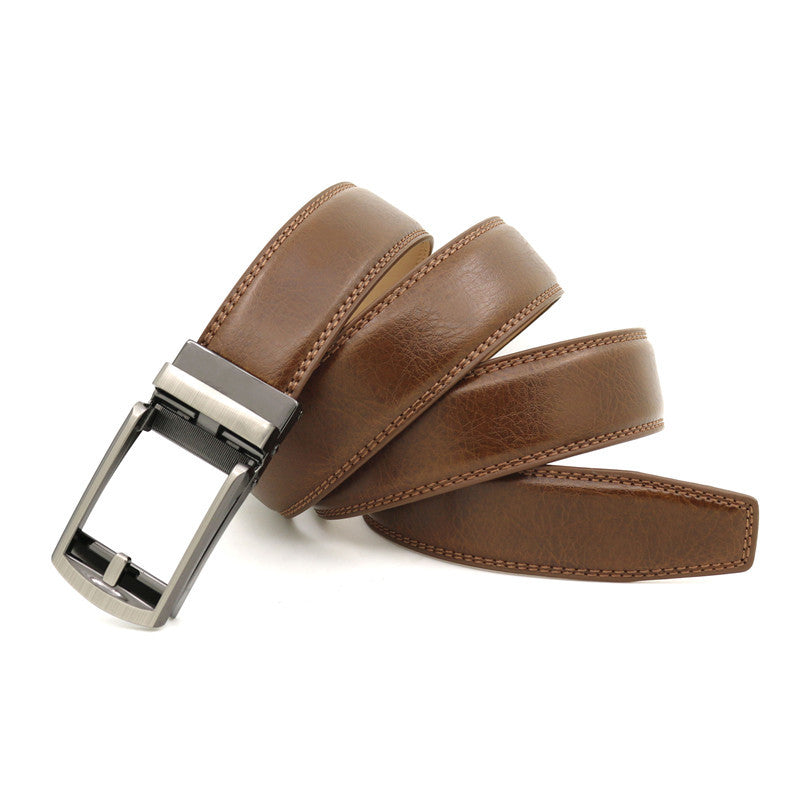 Ceinture homme en cuir à boucle automatique – 3,1 cm