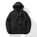 Dicke Oversize-Winterjacke mit Kapuze für Herren, 4 Farben