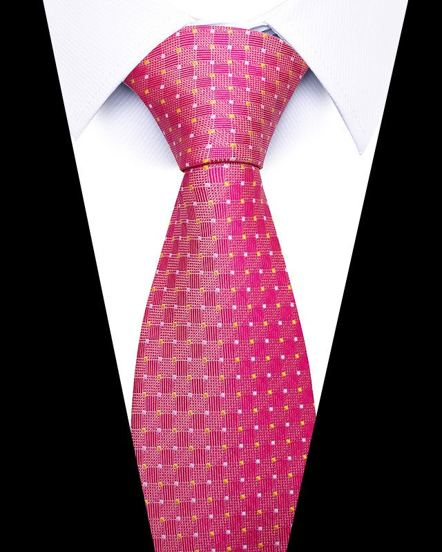 Cravate homme rayée en polyester – 8 cm