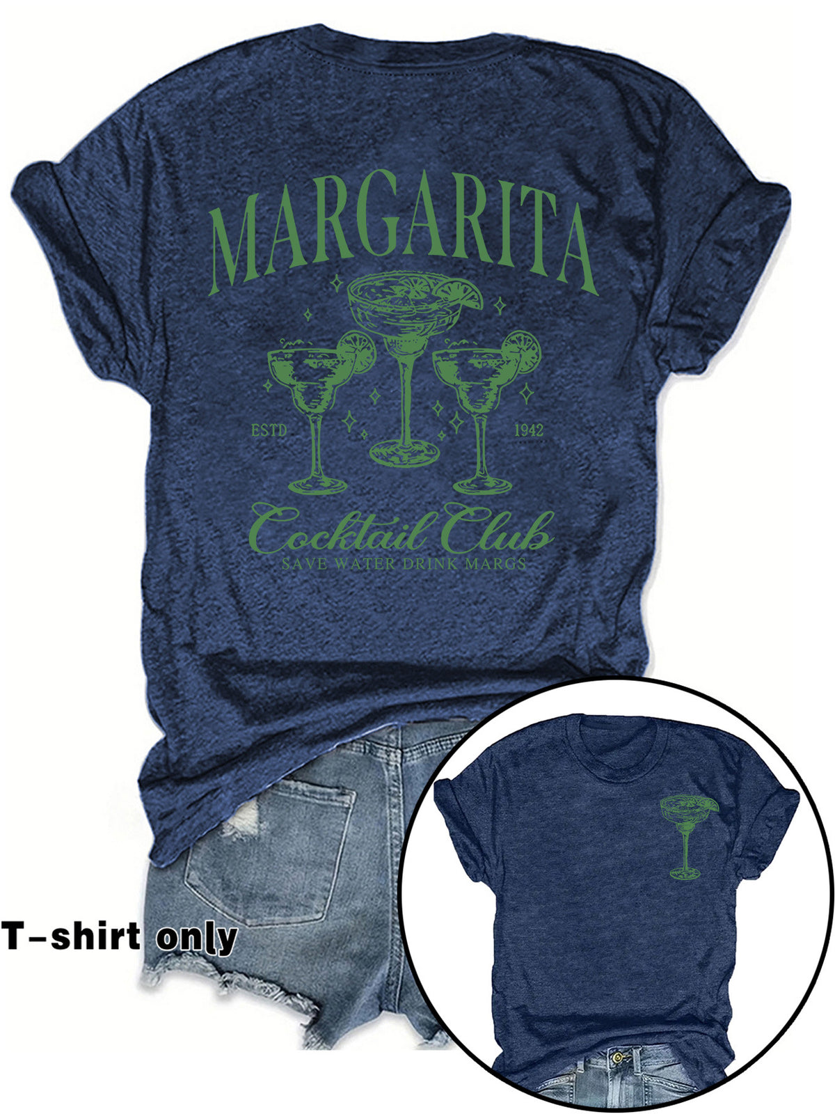 T-shirt femme Margarita Cocktail Club à manches courtes