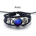 Bracelet Cuir Signe du Zodiaque – Style Rétro Mode Européenne