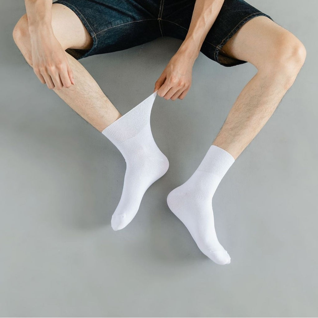 Chaussettes fines homme à bord large – 1 paire, taille 38–46