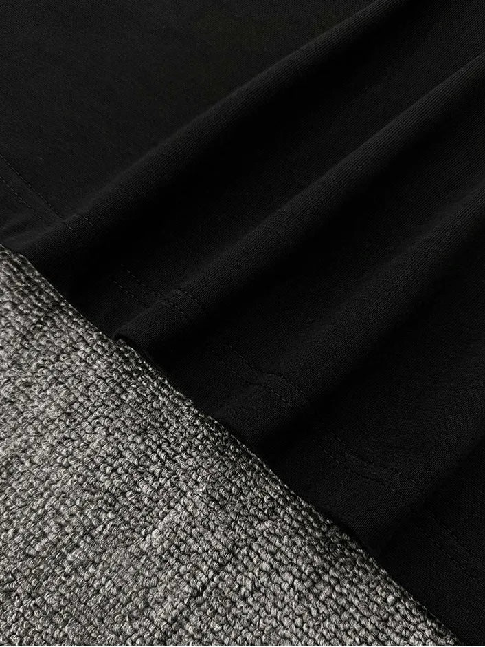 T-shirt homme oversize en coton à col rond
