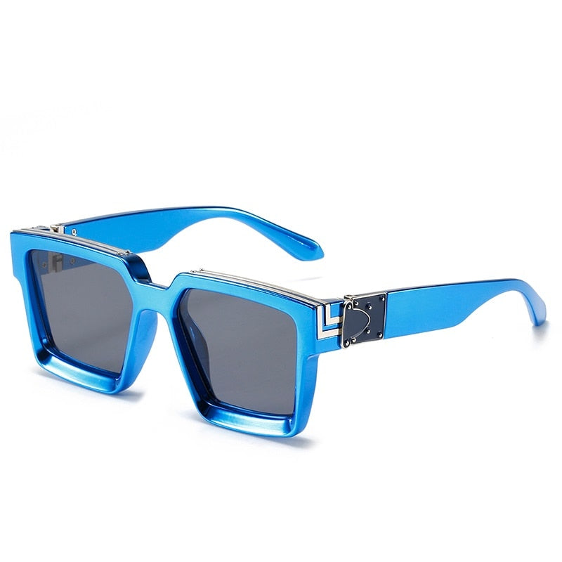 CRIXALIS Steampunk-Sonnenbrille – Quadratischer Vintage-Stil, 21 Farben, Unisex