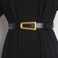 Ceinture Fine Femme Cuir Véritable – Style Runway, Corset & Décoration de Robe