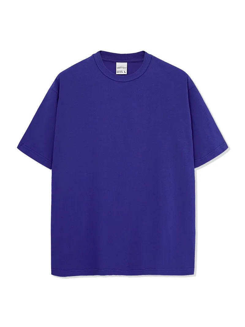 T-shirt homme oversize en coton à col rond