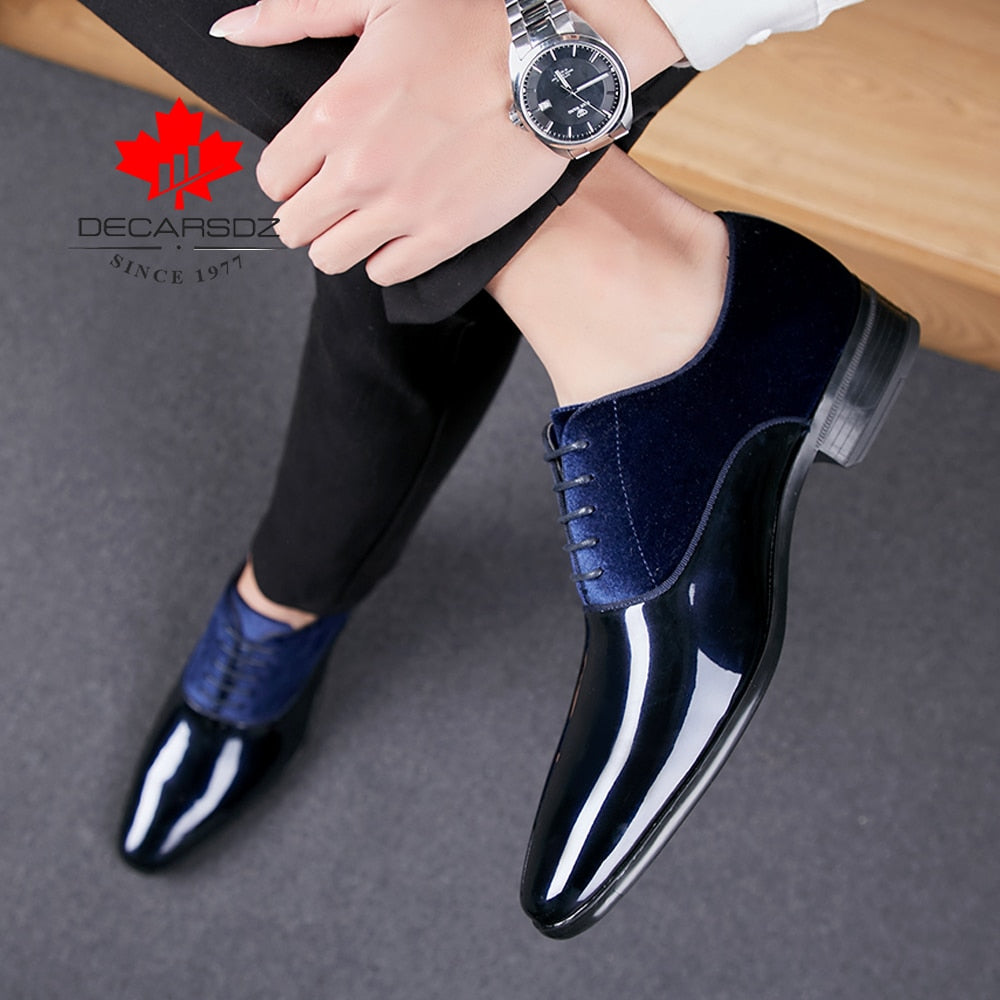 Chaussures Habillées Homme DECARSDZ – Cuir Confortable pour Mariage et Bureau