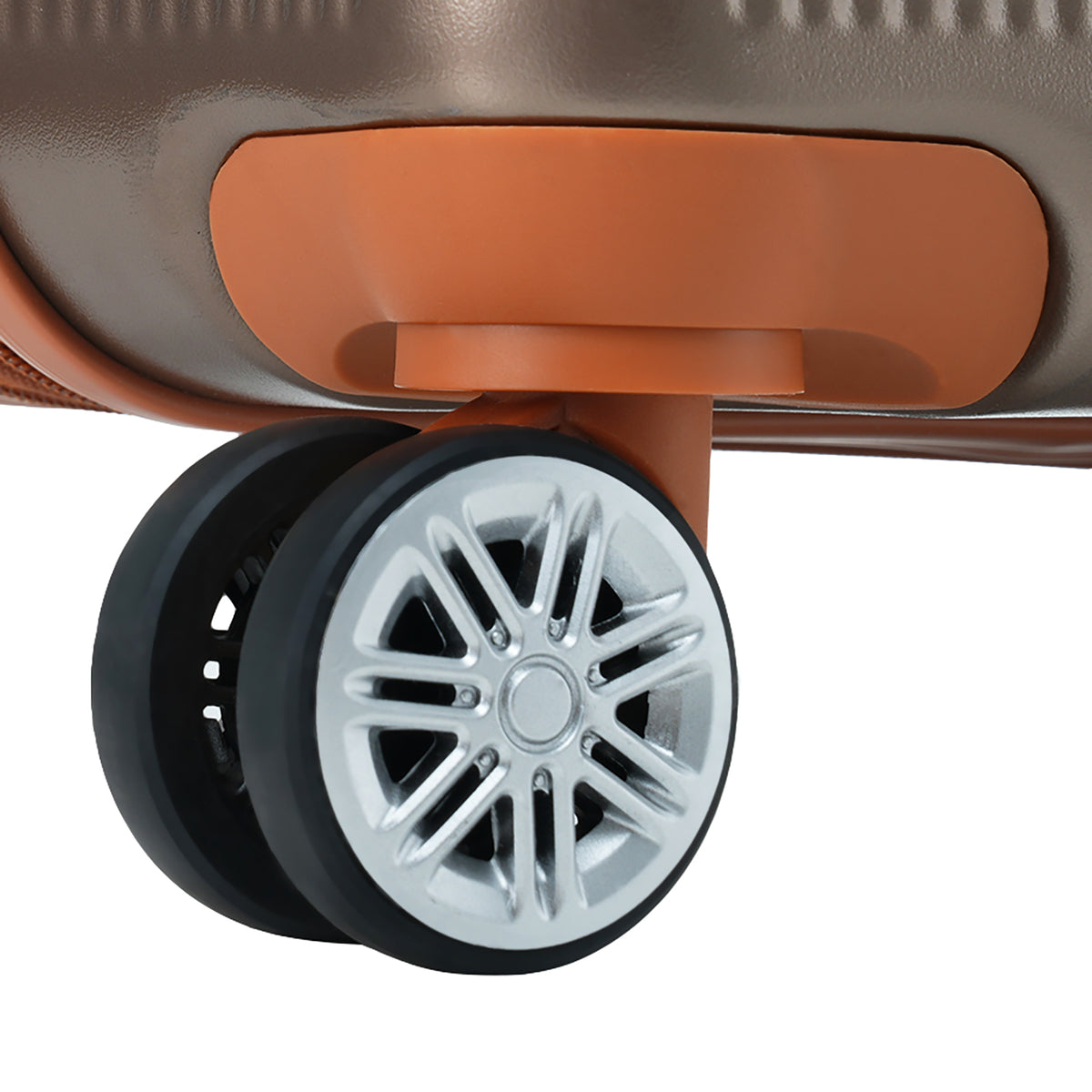 Set de Valises Rigides 3 Pièces – ABS, Roues Pivotantes 360°, Serrure TSA, Couleur Cuivrée
