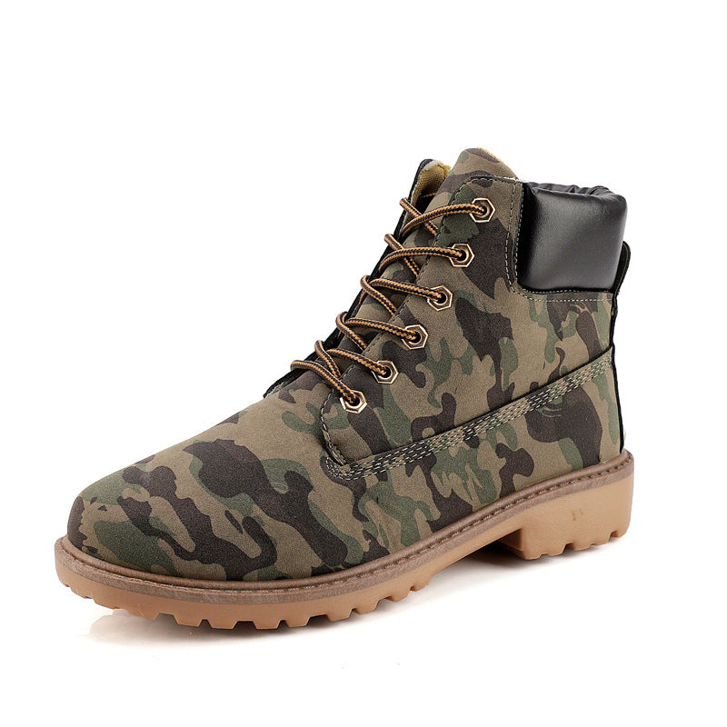 Bottines homme à lacets et semelle crantée