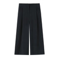 Pantalon large à plis femme – Noir ou bordeaux