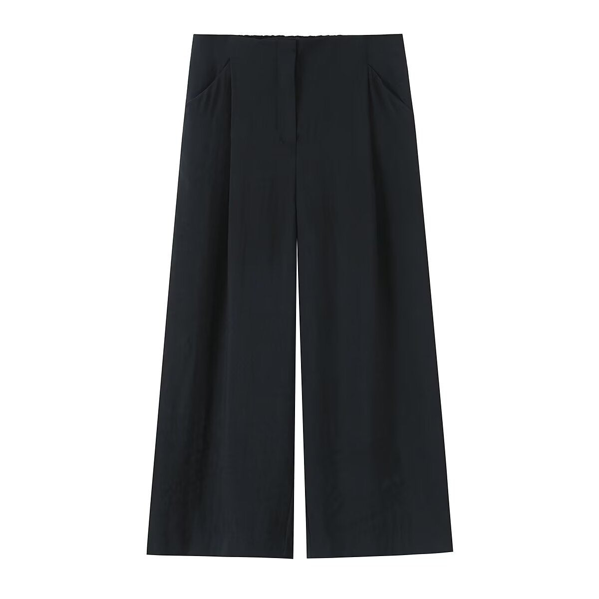 Pantalon large à plis femme – Noir ou bordeaux