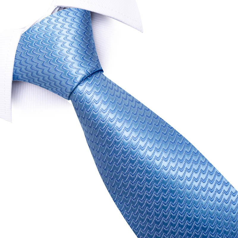 Cravate homme rayée en polyester – 8 cm
