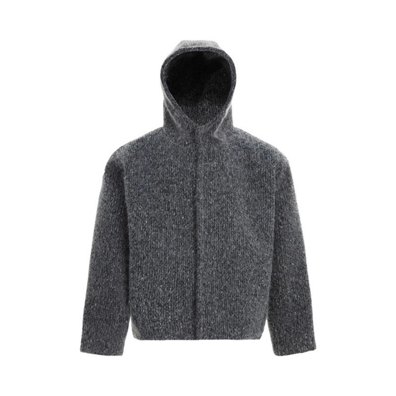 Veste femme oversize grise à capuche