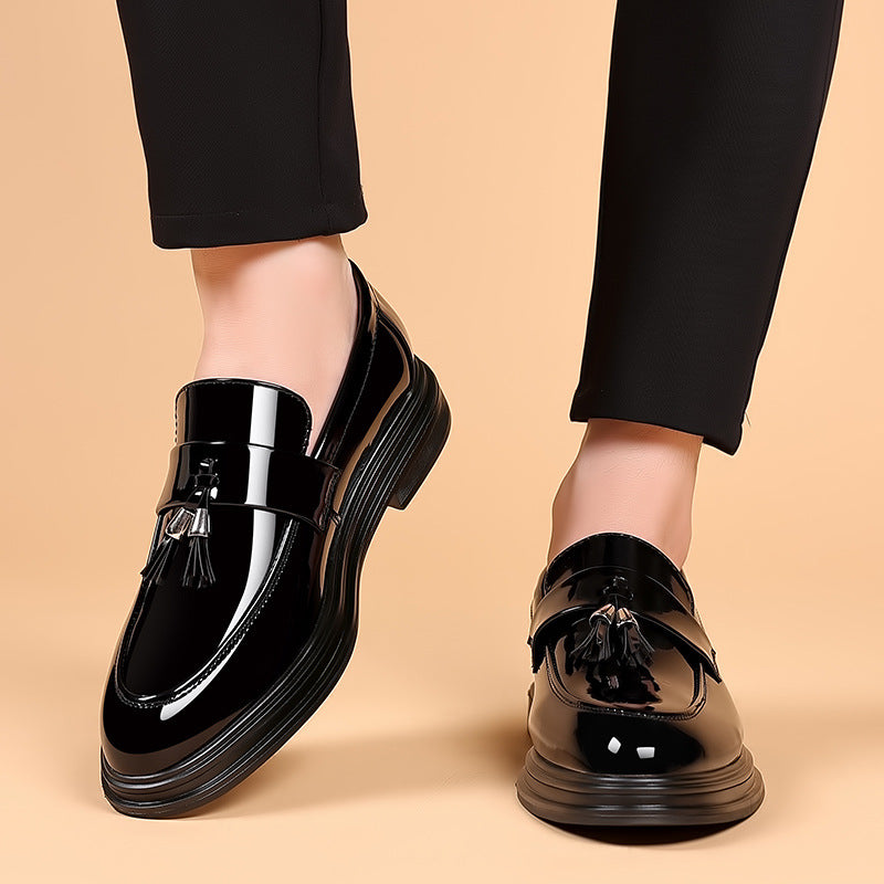 Chaussures de ville homme noires en simili cuir, du 38 au 48