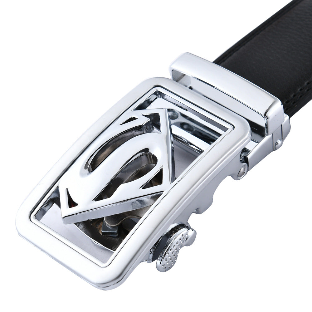 Ceinture homme en cuir à boucle automatique